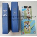 MAN CITY A collection of 74 Manchester City domestic League home and away programmes from the 1985/