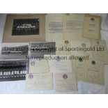 JOHNNY HAYNES A collection of items relating to Johnny Haynes as a junior footballer. Includes a