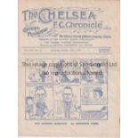 CHELSEA / OLDHAM Programme Chelsea v Oldham 23/10/1920. Not ex Bound Volume. Light horizontal
