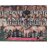WEST BROMWICH ALBION 1950'S AUTOGRAPHS A colour magazine team group signed by all 12 players and B/W