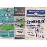 MAN CITY A collection of 135 Manchester City home programmes 1951/52 to 1972/73 to include 1951/