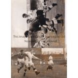 SWANSEA TOWN Three B/W original action photos at home v Liverpool 5/11/1955 10" X 5" and Rotherham