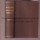 CRICKET WISDEN Softback John Wisden Cricketers' Almanack for 1915. 52nd Edition. Rebound with hard