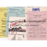 HAMPSHIRE NON-LEAGUE FOOTBALL Sixteen programmes including Thorneycroft v Andover 49/50 slightly