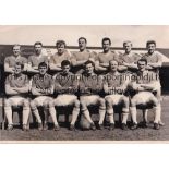 CARDIFF CITY B/W 9" X 6" Western Mail issue team group for April 1964 with paper notation on the