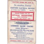 ALDERSHOT Programme for the home Division 3 match against Reading 20/2/1937. Some foxing on front