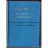 WIGAN A bound volume of Wigan Athletic home programmes from their first season as a Football