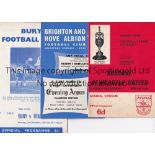 FOOTBALL PROGRAMMES 1960'S A large collection of 60's programmes, spread across the decade. In total