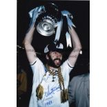 RICKY VILLA Col 12 x 8 photo of Villa holding aloft the FA Cup during celebration scenes at