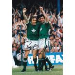 NORTHERN IRELAND Col 12 x 8 photo Chris McGrath celebrating his goal against England with team mates