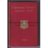 YORKSHIRE CRICKET Yorkshire County Cricket Club Yearbook 1926. 34th Issue. Some very light fading at