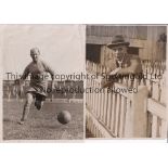 CARDIFF CITY Three original B/W photos from the 1920's: 8" X 5.5" Billy Hardy training, 6" X 4"