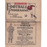 LIVERPOOL / ARSENAL Programme Liverpool v Arsenal 5/1/1935. Also includes Everton Reserves v Preston