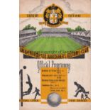 WOLVES - EVERTON 48 Wolves home programme v Everton, 24/1/48, Cup, staple removed, one team