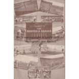 ARSENAL V TOTTENHAM HOTSPUR 1938 / F.L. JUBILEE Programme for the Football Jubilee match at