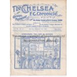 CHELSEA Home programme v Bradford Park Avenue 10/10/1910. NOT ex Bound Volume. No writing. Fair to