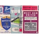 1960'S LEAGUE CUP Twelve programmes including West Ham v Leicester 63/4 S-F team changes,