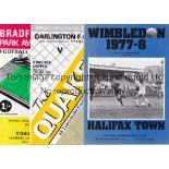 FIRST & LAST Eleven football programmes; Workington's last football league match v Newport County