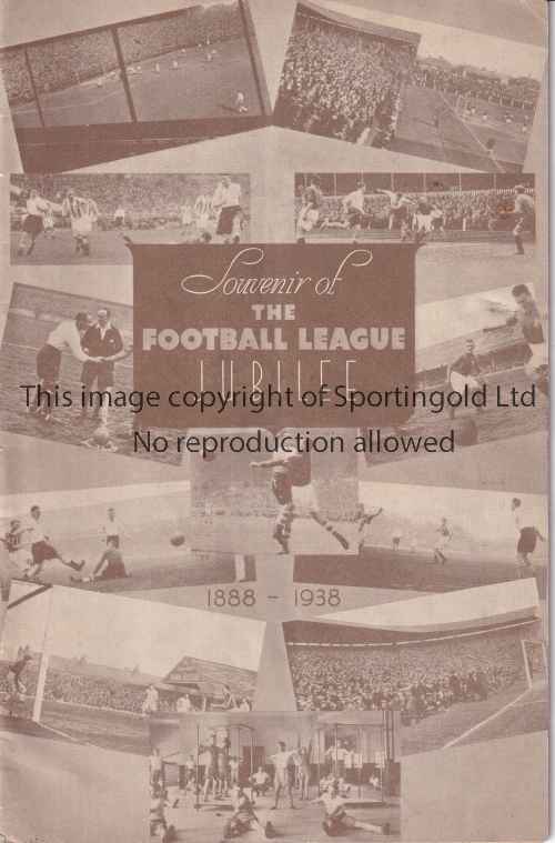 ARSENAL V TOTTENHAM HOTSPUR 1938 / F.L. JUBILEE Programme for the Jubilee match at Arsenal 20/8/