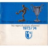 1974 ECWC FINAL FC Magdeburg v AC Milan played 8 May 1974 at Feyenoord Stadion, Rotterdam. Rare 36-