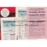 SPURS / MAN UNITED Both abandoned and actual European Cup Winners' Cup matches in 1963/64 at White