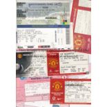 MANCHESTER UNITED / TICKETS Approximately 300 tickets from the 1980's onwards with many unused homes