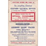 ALDERSHOT Programme for the home Division 3 match against Luton Town 5/12/1936. Score neatly