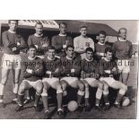 WALES 1964 B/W 12" X 9" original team group photo before the match at home v Scotland 3/10/1964 with