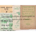 REPUBLIC OF IRELAND A collection of 29 programmes 1951-1983 all featuring clubs matches in the