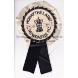 NEWCASTLE Newcastle Rosette from the 1974 FA Cup Final against Liverpool with "Howay The Lads"