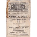 PRESTON - EVERTON 1924-25 Preston home programme v Everton, 10/4/1925, programme is in poor