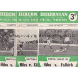 HIBS Seventeen Hibernian home programmes from the 1958/59 season . No writing. Generally good