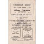 ROTHERHAM UNITED v HARTLEPOOL UNITED 1936 Programme for the FA Cup march at Rotherham, 28th November