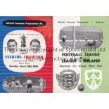 MAN CITY Two programmes at Maine Road, Manchester . Everton v Liverpool FA Cup Semi Final 1950 and