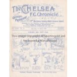 CHELSEA / PORT VALE Programme Chelsea v Port Vale 7/4/1928. Ex Bound Volume. Generally good