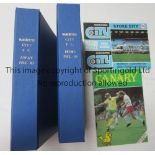 MAN CITY A collection of 54 Manchester City domestic League home and away programmes from the 1982/