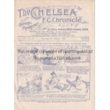 CHELSEA / WEST BROM Programme Chelsea v West Bromwich Albion 8/2/1930. Not ex Bound Volume. Lacks