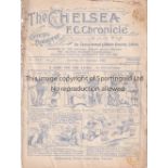 CHELSEA / SPURS Programme Chelsea v Tottenham Hotspur 8/12/1928 . Not Ex Bound Volume. Somewhat