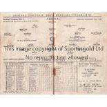 ARSENAL V DERBY COUNTY 1936 / DENIS COMPTON Programme for the League match at Arsenal 26/9/1936 in