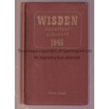 CRICKET WISDEN Original publishers hard back John Wisden Cricketers' Almanack for 1946. 83rd