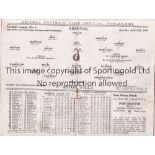 ARSENAL v ASTON VILLA 1936 Programme for the match at Arsenal 18/4/36. Slightly rusty staples,