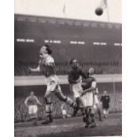 ARSENAL V CARDIFF CITY 1955 Two original B/W 10" X 8" Sport & General press photographs from the