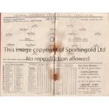 ARSENAL V SUNDERLAND 1935 / RECORD HIGHBURY ATTENDANCE Programme for the League match at Arsenal 9/