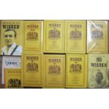 CRICKET WISDENS A miscellaneous collection of 7 John Wisden Cricketers' Almanacks. 1981 (2