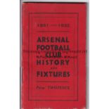 ARSENAL HANDBOOK 1931/2 Good