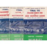 FA CUP FINALS A collection of 12 FA Cup Final programmes 1954-1983. The 1954 Programme has a copy of