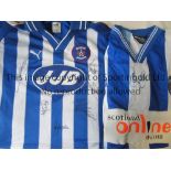 KILMARNOCK / ALLY MCCOIST / AUTOGRAPHS Two signed replica home shirt, one with Ally McCoist and