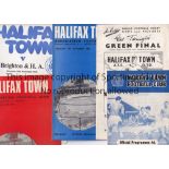 HALIFAX TOWN Thirty programmes inc single sheets, hard to collect Freight Rover, Conference