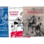 SPURS A collection of 55 Tottenham Hotspur home (50) and away (5) programmes. Homes 1948/49 (2),