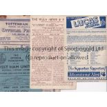 1940's A collection of 15 football programmes all from the 1940's to include Aston Villa v Derby ,